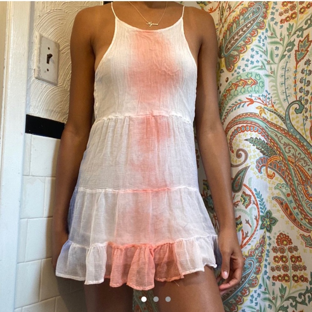 Watercolor shift dress